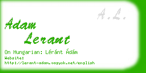 adam lerant business card